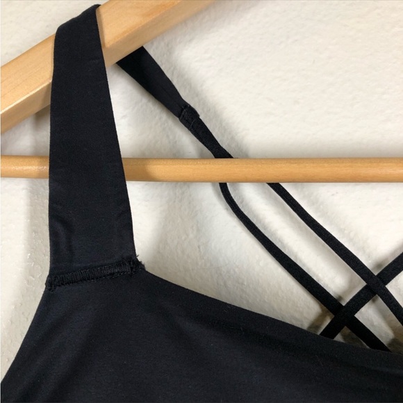 Nike Swoosh Luxe Medium-Support Padded Sports Bra Black XL CJ0544 - Picture 4 of 11